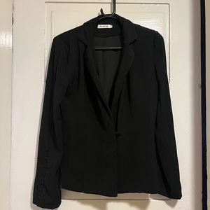 Farrow women’s blazer with button detailing on sleeves casual size small